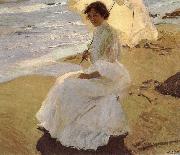 Joaquin Sorolla Andrei Aristide on the beach oil painting reproduction